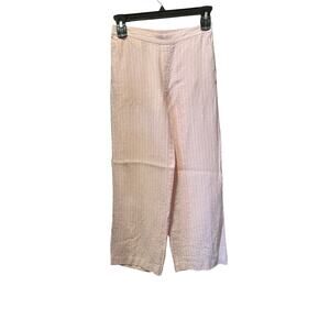 Madewell Easy Pull On Striped Relaxed Linen Pants Size XS